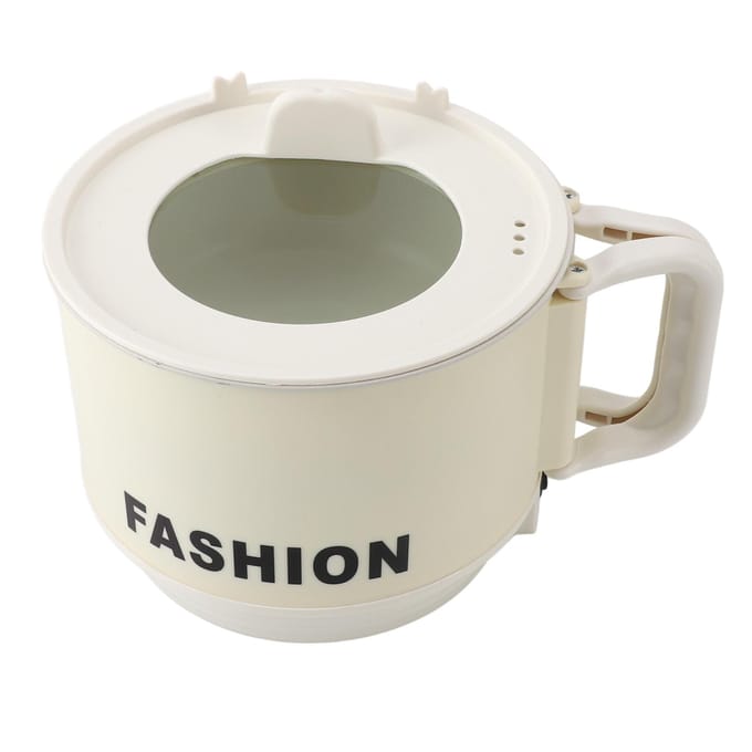 Elektrische Hot Pot 450W 1.8L Opvouwbaar Handvat Gelijkmatige Verhitting Veelzijdig Draagbaar Elektrisch Snel Noedels L(for 6.5-9kg) white