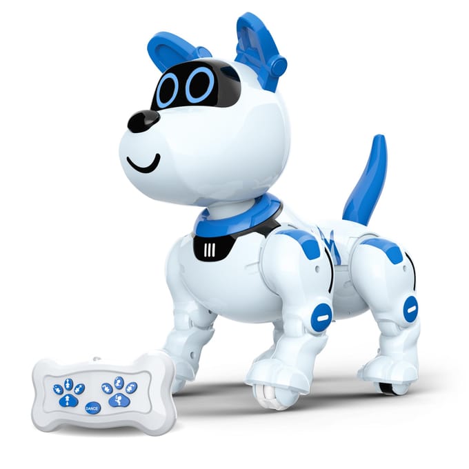 Gear2Play Robo Raff - Interactieve robothond - LED ogen - Doet allerlei kunstjes - Danst op muziek