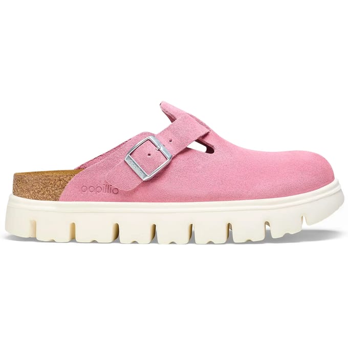Damesklompen Papillio Boston Chunky Suede Leather