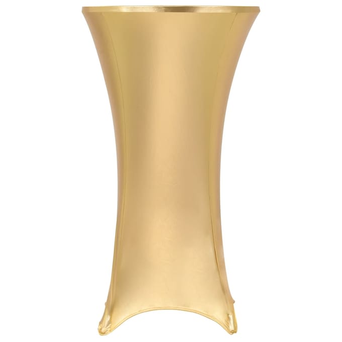 vidaXL - 2 - st - Tafelhoezen - stretch - 70 - cm - goud