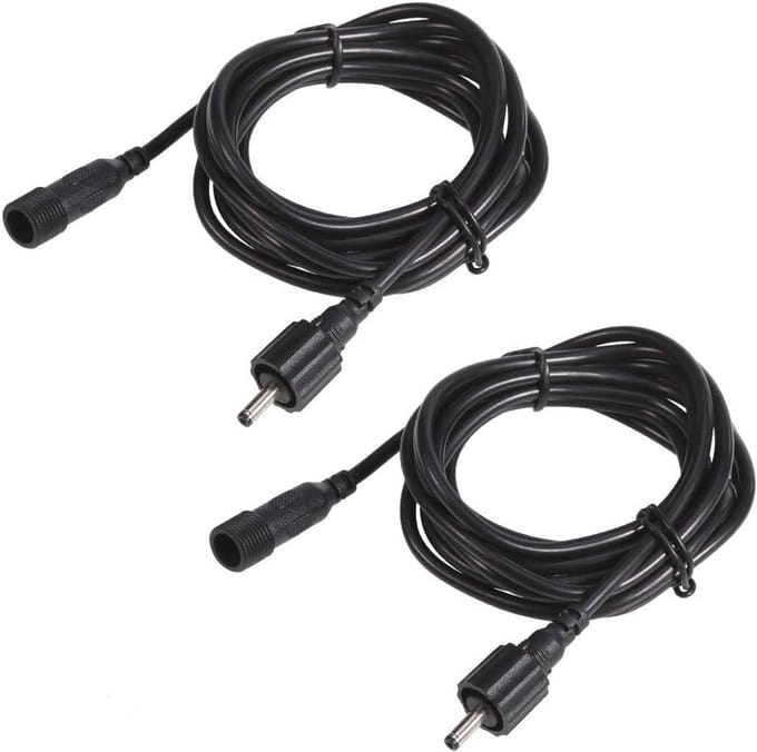 Set van 2 verlengkabels van 4 meter voor tuinverlichting