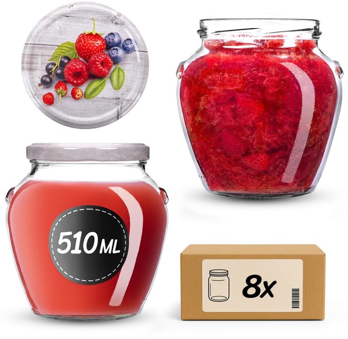 KADAX Amphora Pot 82 mm 510 ml + deksel 82 mm O-0