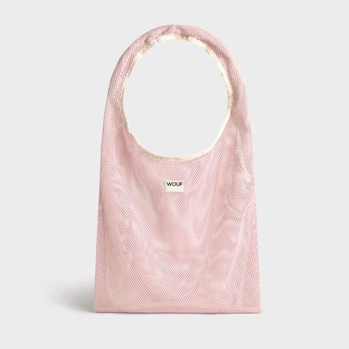 Wouf - Blush T-Shirt Bag Mesh - Shopper - Roze