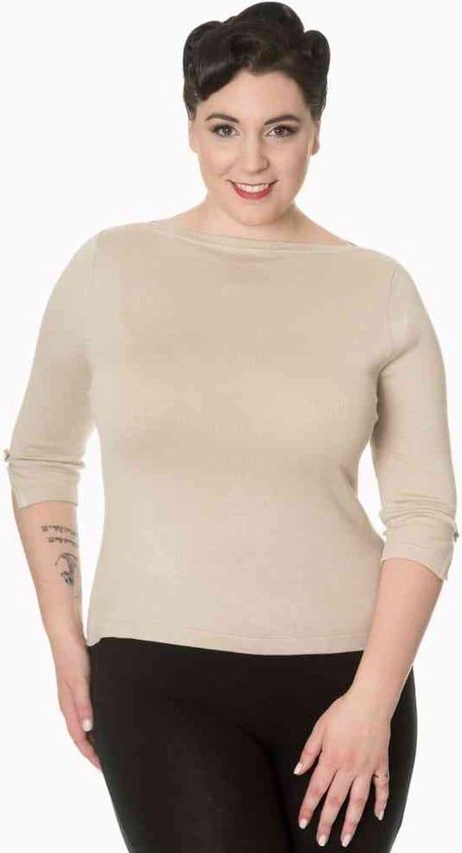 Dancing Days - ADDICTED Longsleeve top - 2XL - Beige