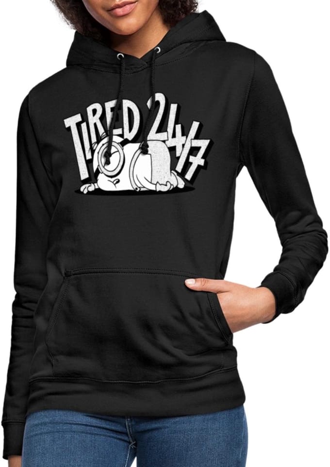 Minions Stuart Tired 24/7 Hoodie Dames
