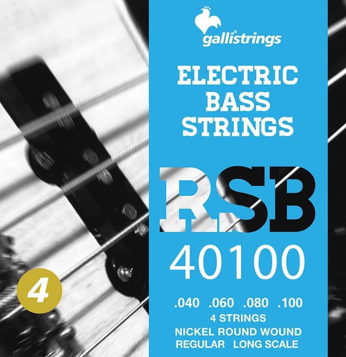 Galli RSB-40100 Bassnaren Set Nickel Roundwound Regular (040-100)