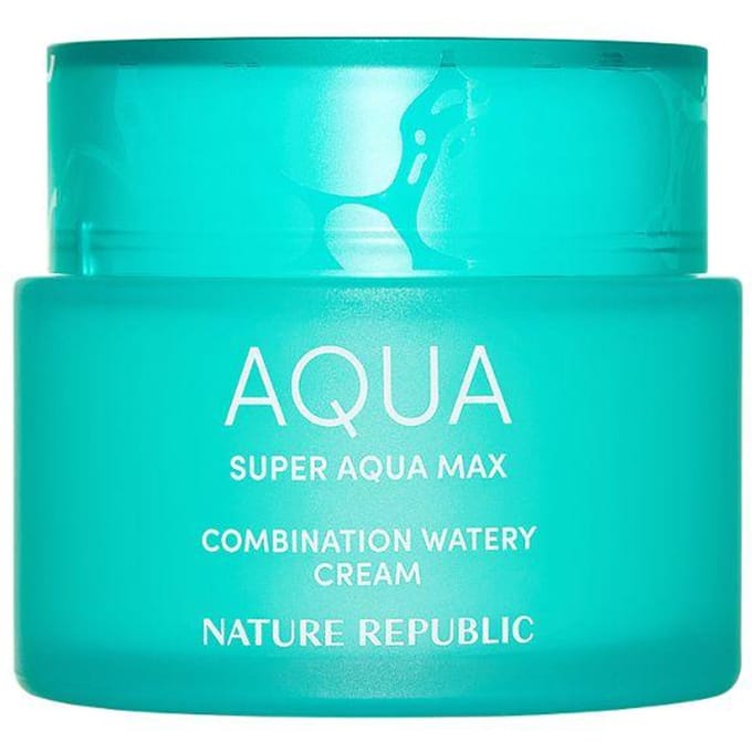 Nature Republic Super Aqua Max Crème Aqueuse pour Peaux Mixtes Hydratation Intense Visage 100ml