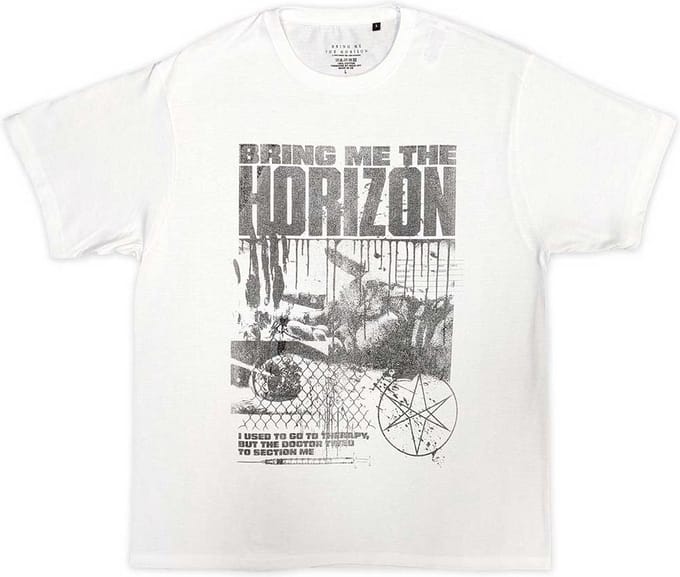 Bring Me The Horizon - Therapy Heren T-shirt - XL - Wit