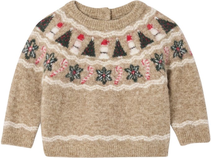 Vertbaudet Jacquard kersttrui voor babyjongens