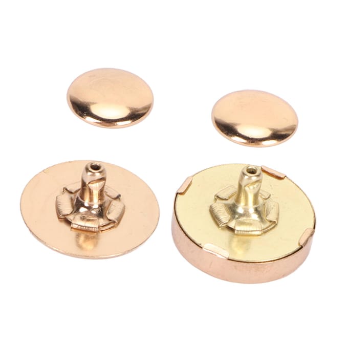 50 Sets Magnetische Knopsluitingen Drukkers 18x5mm Dik Hoge Hardheid Legering Magnetische Tas Sluiting voor DIY goud