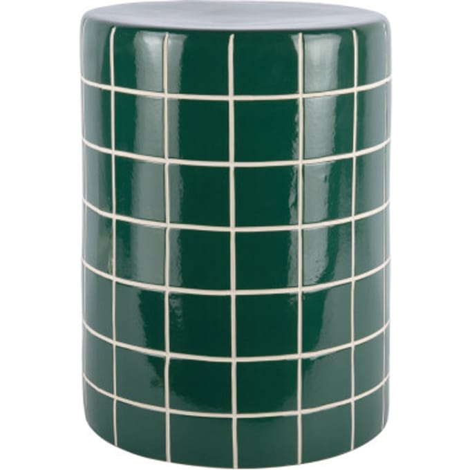 Leitmotiv bijzettafel retro tiles high - 33x33x44 cm