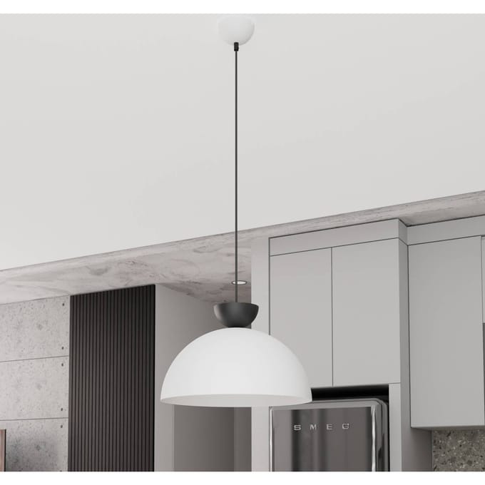 EMIBIG LIGHTING Hanglamp Lunaro, wit, Ø 40 cm, metaal
