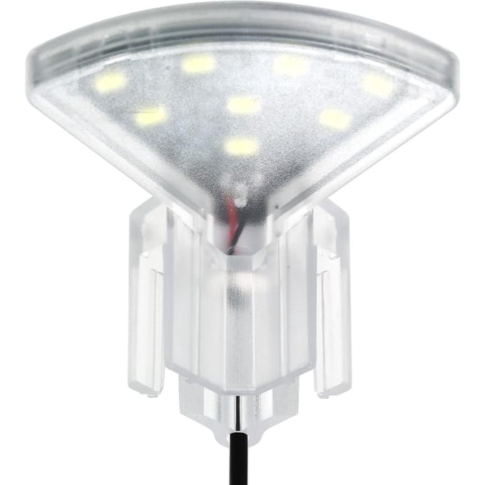Lampe LED USB à pince en forme d'éventail, avec 8 LED haute luminosité SMD5730, lumière blanche pour Aquarium white