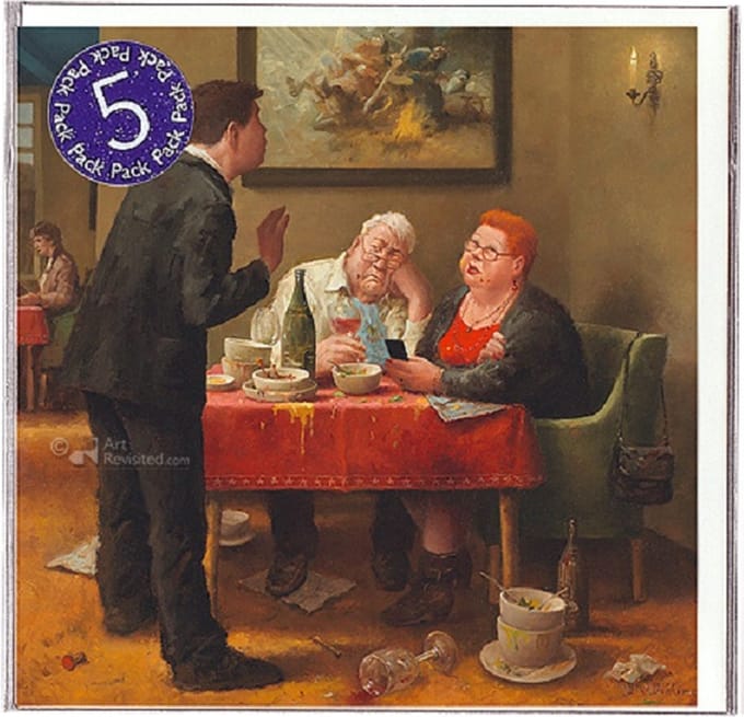 Art Revisited Kerstkaart Marius van Dokkum - is alles naar wens 5 pack