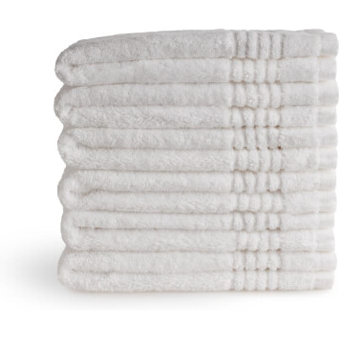 PHLOX Supreme Gastendoekjes 30x50 - set van 6 - Zware kwaliteit 600 g/m2 - Wit