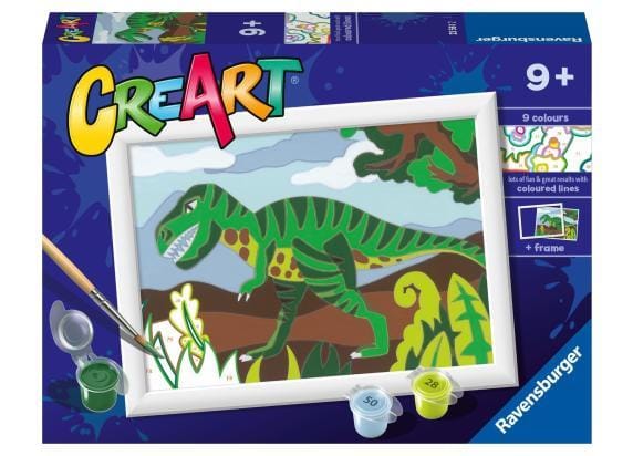Ravensburger CreArt Roaming Dinosaur - Schilderen op nummer voor kinderen