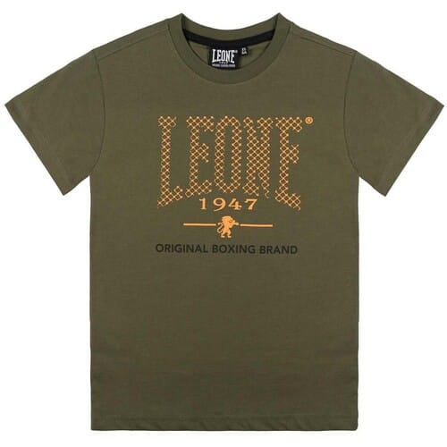 T-shirt Korte Mouw Leone 1947 Boy Short Sleeves Neon