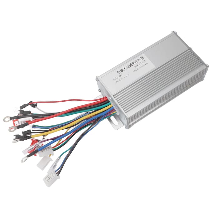 48V 500W Borstelloze Controller Snelheidsregeling Aluminiumlegering Borstelloze Motorcontroller voor Elektrische white