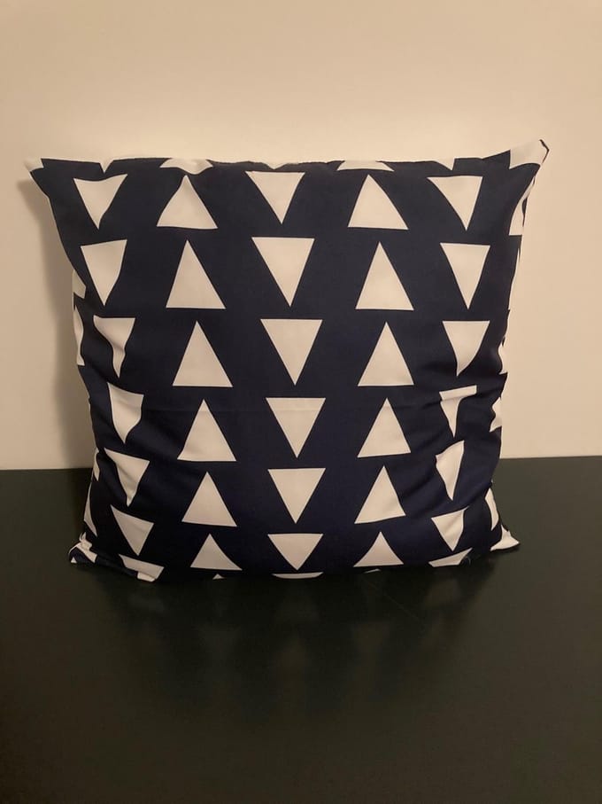 Nordic Geometry Collection Kussenhoes – Dark Blue Edition - 45x45 cm