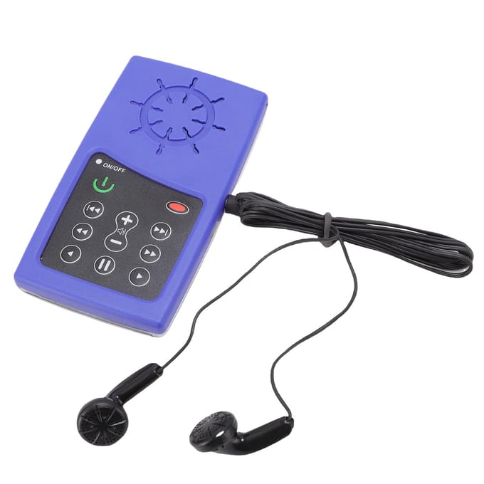 Elektronische Schriftlezer 8 GB Capaciteit Zonneschriftspeler Ondersteunt NIV Italiaanse Latijnse Taalversie blue