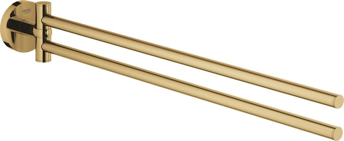 GROHE Essentials handdoekhouder met twee draaibare armen - Cool Sunrise (goud)