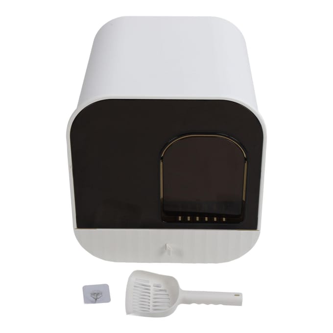 Gesloten Kattenbak Geurbeheersing Groot Overdekt Kittenbak Lade Type Kattentoilet met white