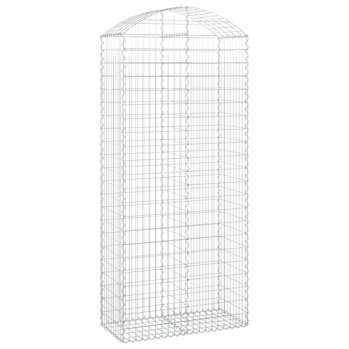 vidaXL - Schanskorf - gewelfd - 100x50x220/240 - cm - gegalvaniseerd - ijzer