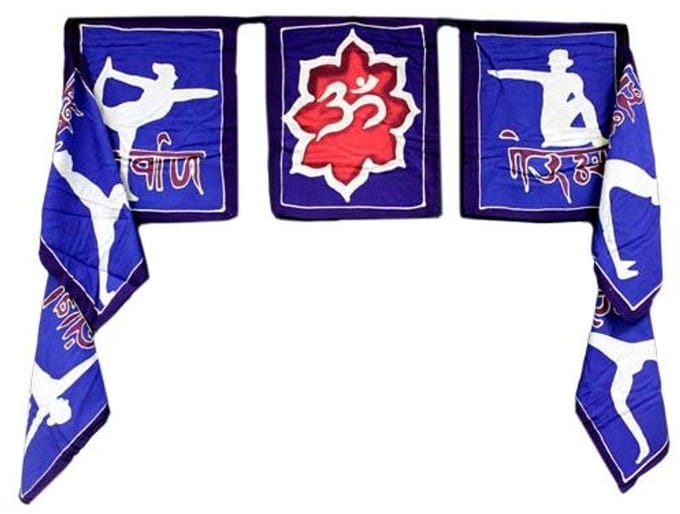 Zeven Vlaggen - 7 x Yoga Houdingen - 32 x 23cm