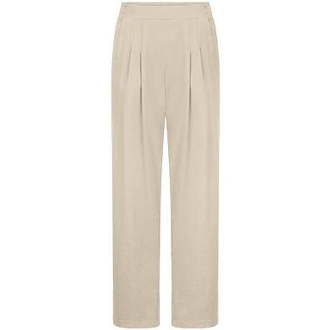 Wide Fit-broek Van Peter Hahn beige