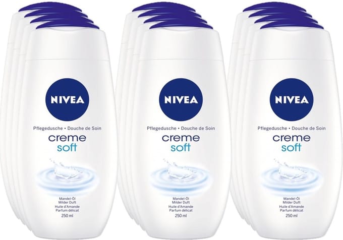 Nivea Douchegel – Creme Soft - 12 x 250 ml