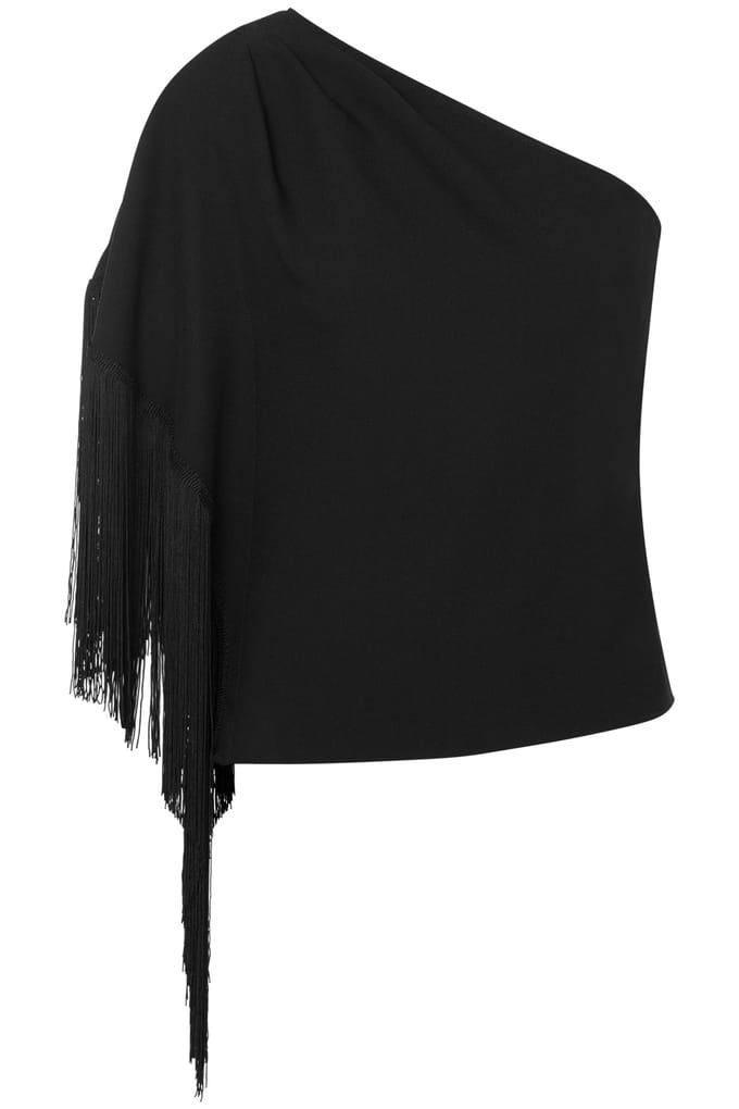 Moschino One-shoulder Top With Fringes Black Taglia: 44 | Magliette intime Outlet | Donna | Nero