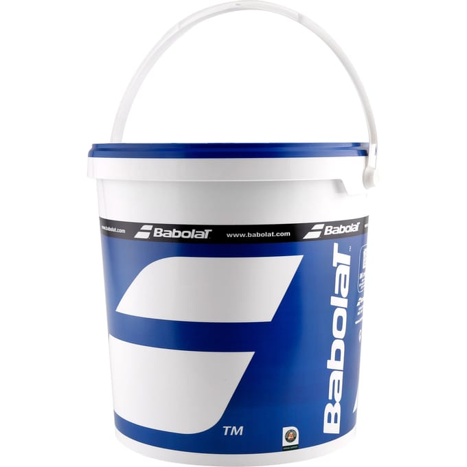 Emmer met 36 tennisballen Babolat Orange