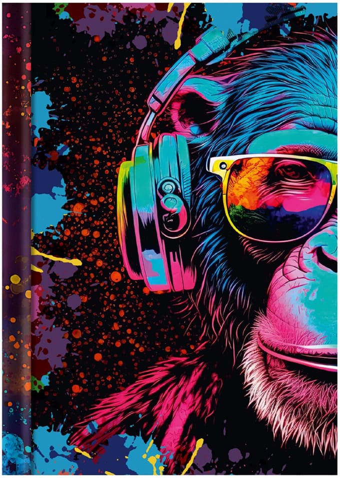 RNK Verlag notitieboek Neon, A4 formaat, blanco paginas