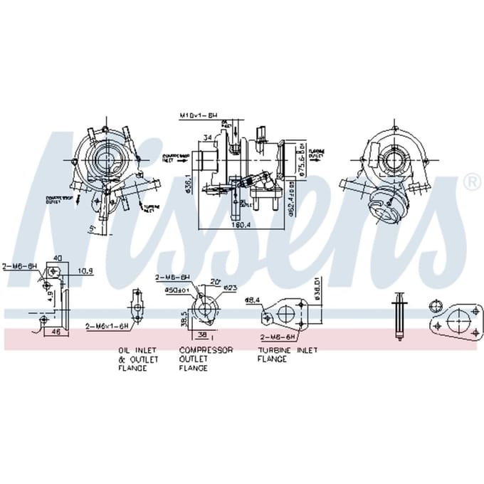 Supercharger, drukvulling NISSENS 93234