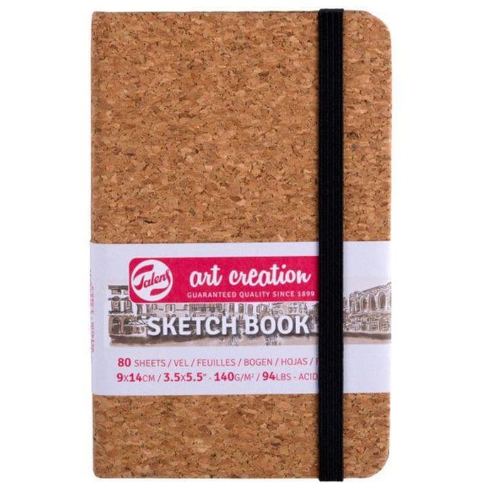 Carnet - Croquis - Dessin - Notes - 9x14cm - 80pages - Couverture en liège