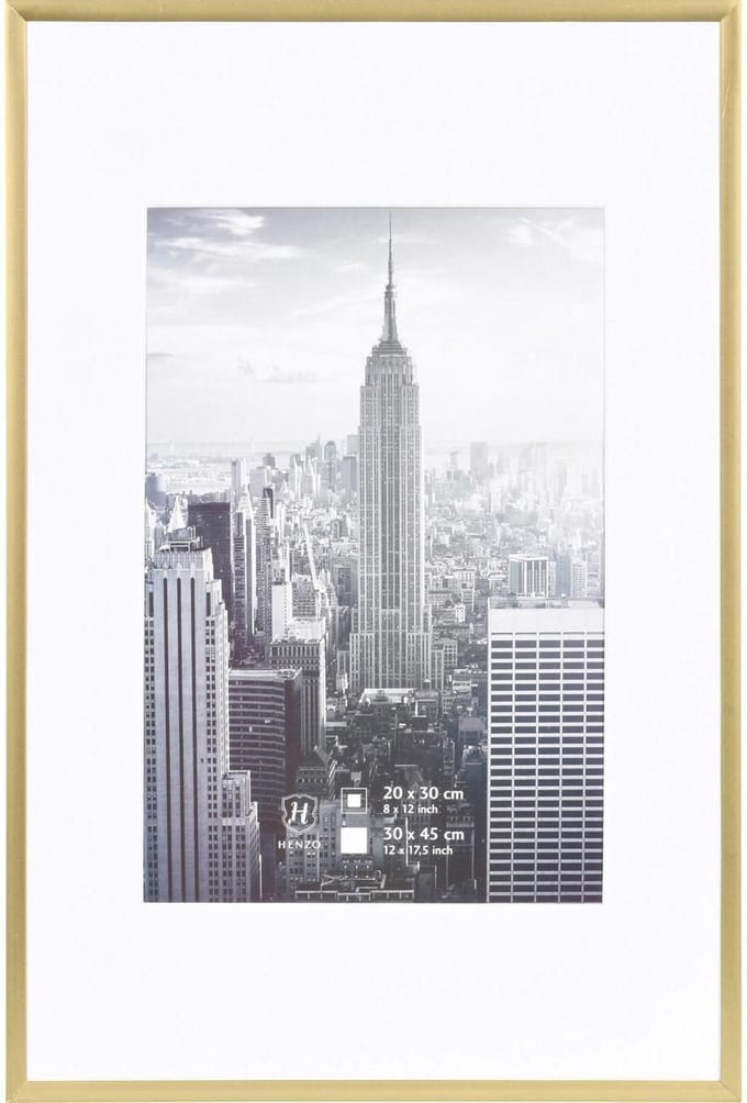 Fotolijst - Henzo - Manhattan - Fotomaat 30x45 cm - Goud