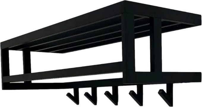 WandKapstok Olof - Staal - 80x30x28cm