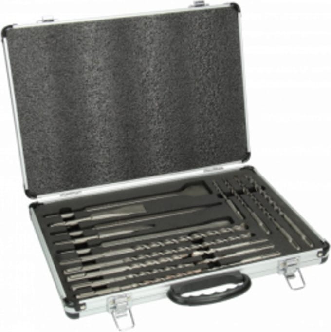 Beitel- & Borenset SDS+ in aluminium koffer - 17-delig - 402555
