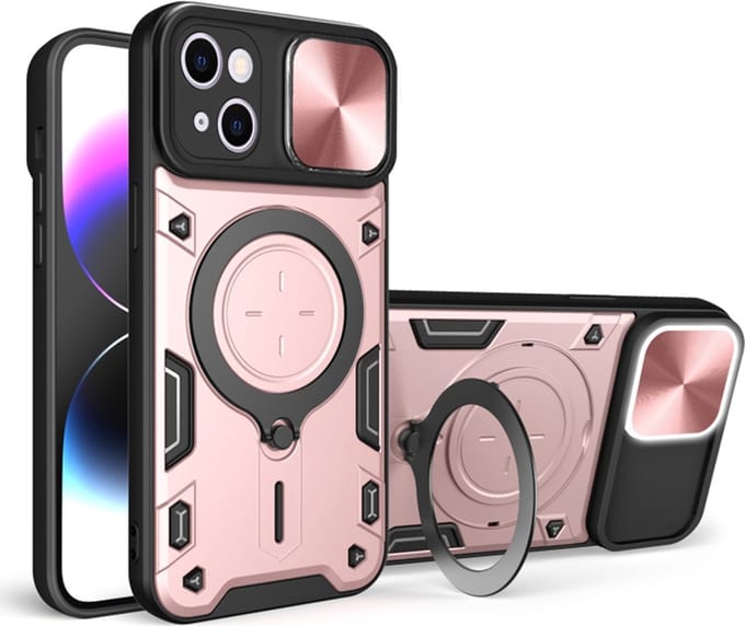 Hoesje geschikt voor Apple iPhone 16 Plus - Techsuit CamGuard Pro Back Cover - Roségoud