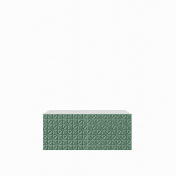 TV-kast Cali 1x100 cm (wit + groen)