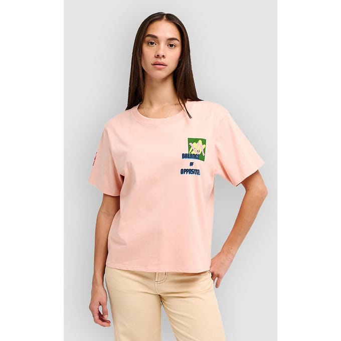 RVCA AF Love Birds Easy T-Shirt roze