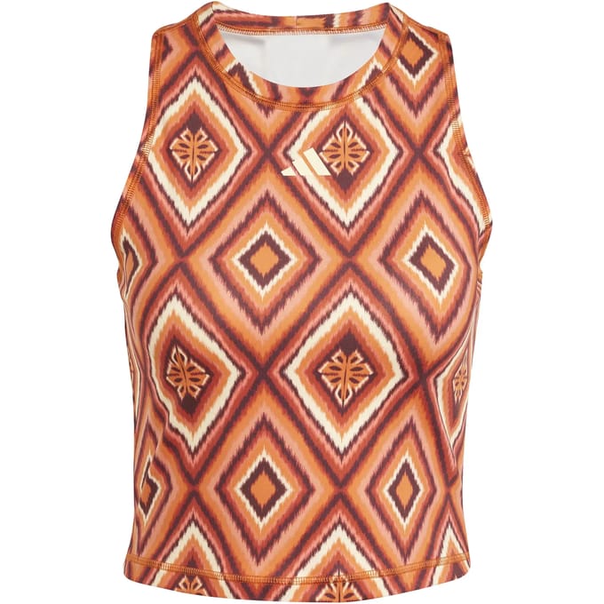 adidas Performance adidas x FARM Rio Training Tanktop - Dames - Bruin- XS