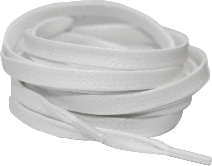 Veters geschikt voor Filling Pieces Wit 120cm - Plat