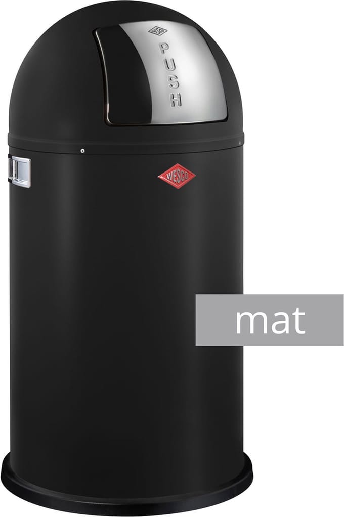 Wesco Pushboy Prullenbak - 50 liter - 12 Kleuren