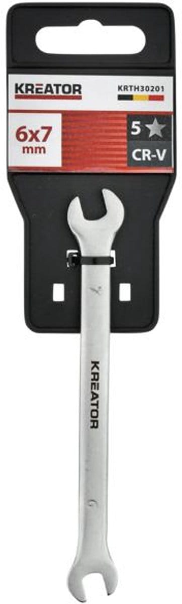 Kreator Dubbele Ringsleutel KRTH30201 - 120mm - 6x7mm