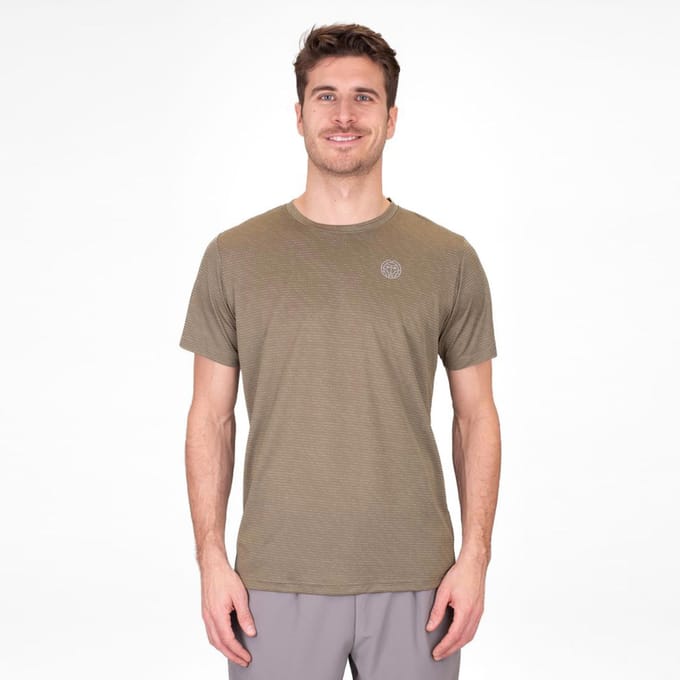 BIDI BADU Crew Two Colored T-shirt Heren-Olijf