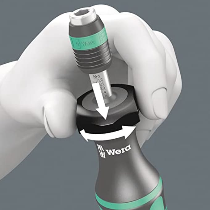 Instelbare Draaimomentschroevendraaier met Rapidaptor Snelwisselhouder - 1/4 inch, 1,2-3 Nm