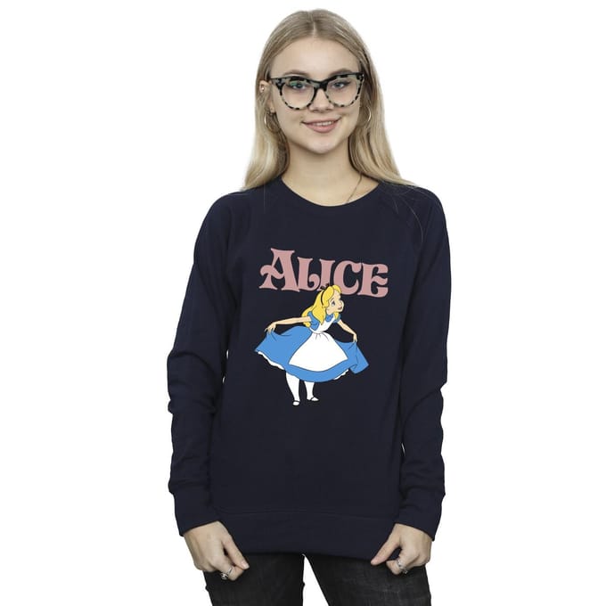 Disney Dames/Dames Alice In Wonderland Take A Bow Sweatshirt (Marineblauw)