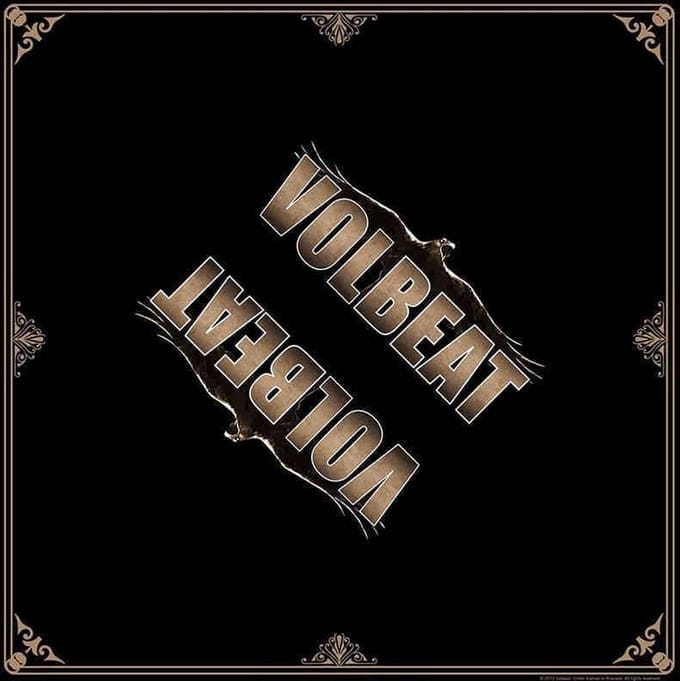 Volbeat - Raven Logo Bandana - Zwart