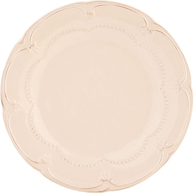 Clayre & Eef Ontbijtbord Ø 21 cm Beige Keramiek